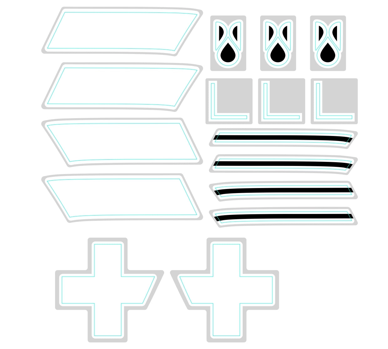 HADRON² Decals Disc Brake