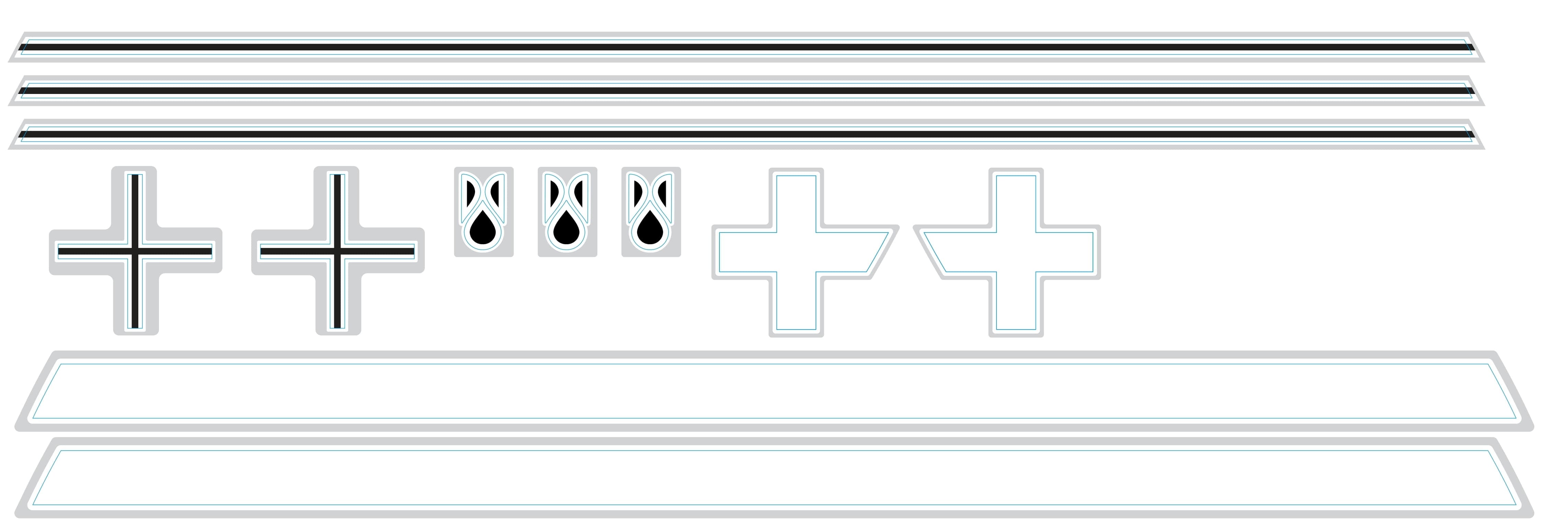 HADRON² Rear Disc Decals