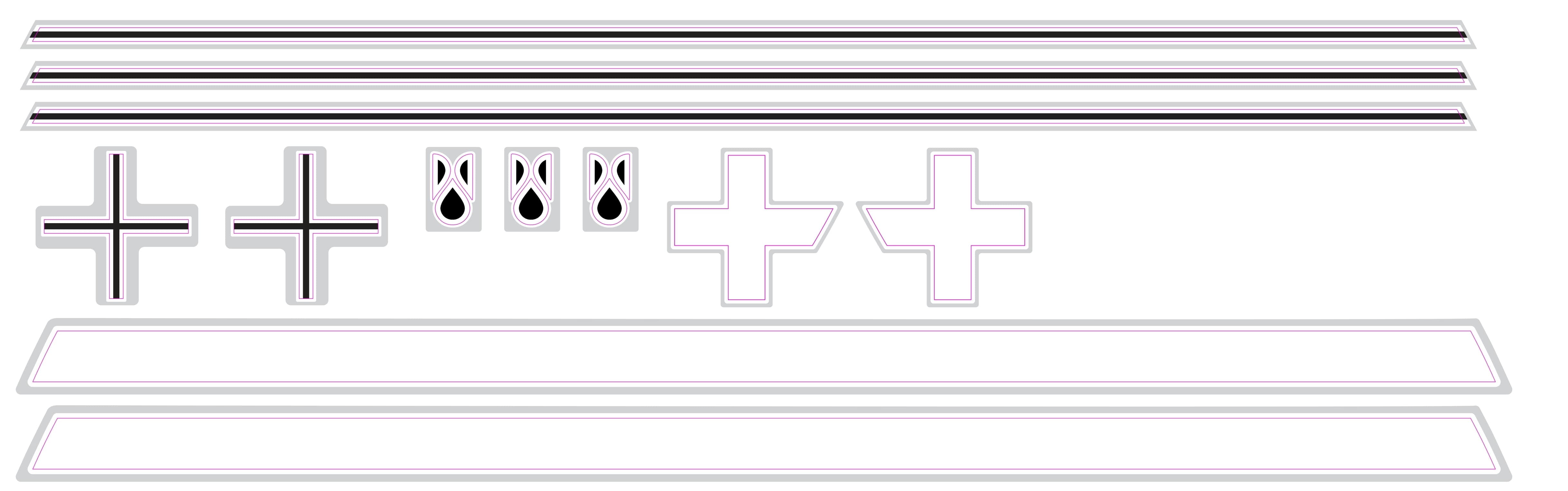 HADRON² Rear Disc Decals